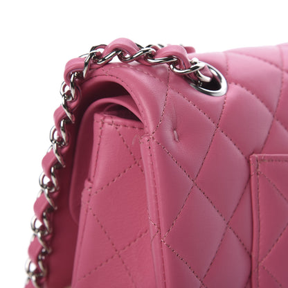 Chanel Lambskin Quilted Medium Double Flap Pink 12 of 13
