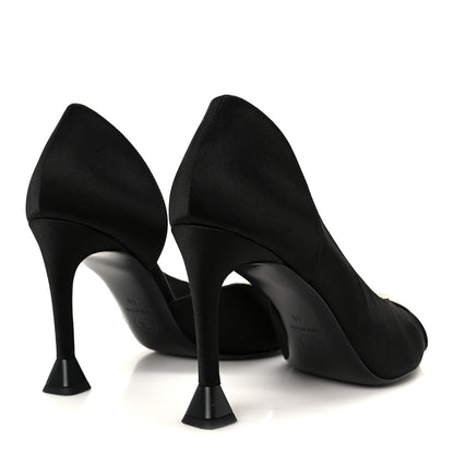 Chanel Satin Strass CC Pumps 40 Black 5 of 10