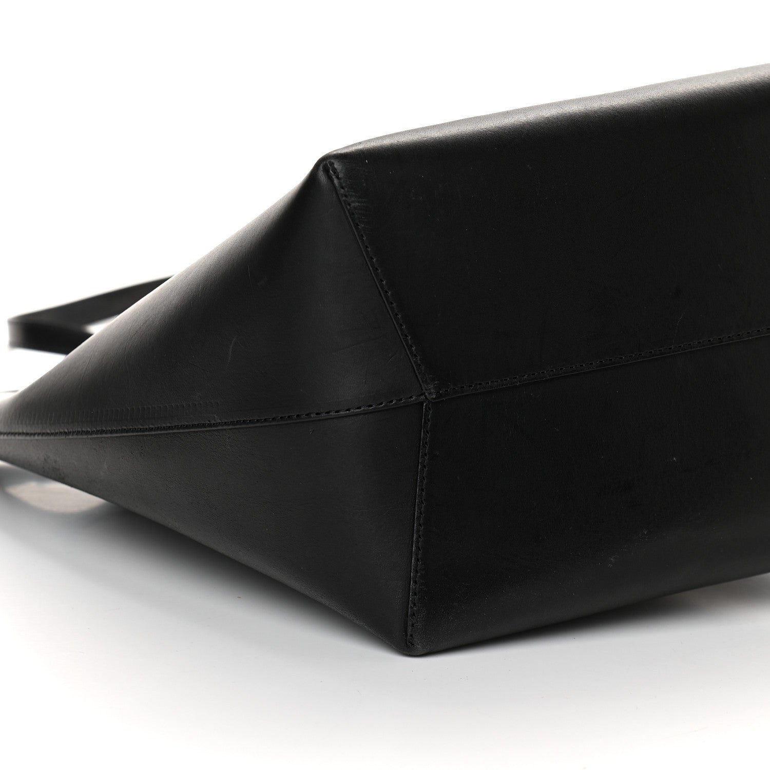 Mansur Gavriel Vegetable Tanned Calfskin Bucket Bag Black Flamma 9 of 13