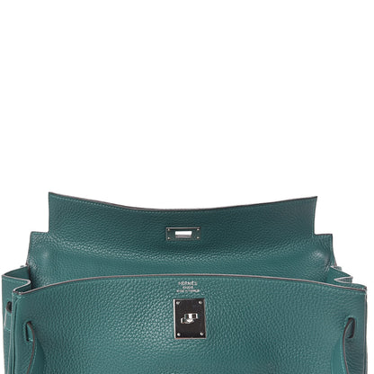 Hermes Togo Kelly Retourne 35 Malachite 10 of 33
