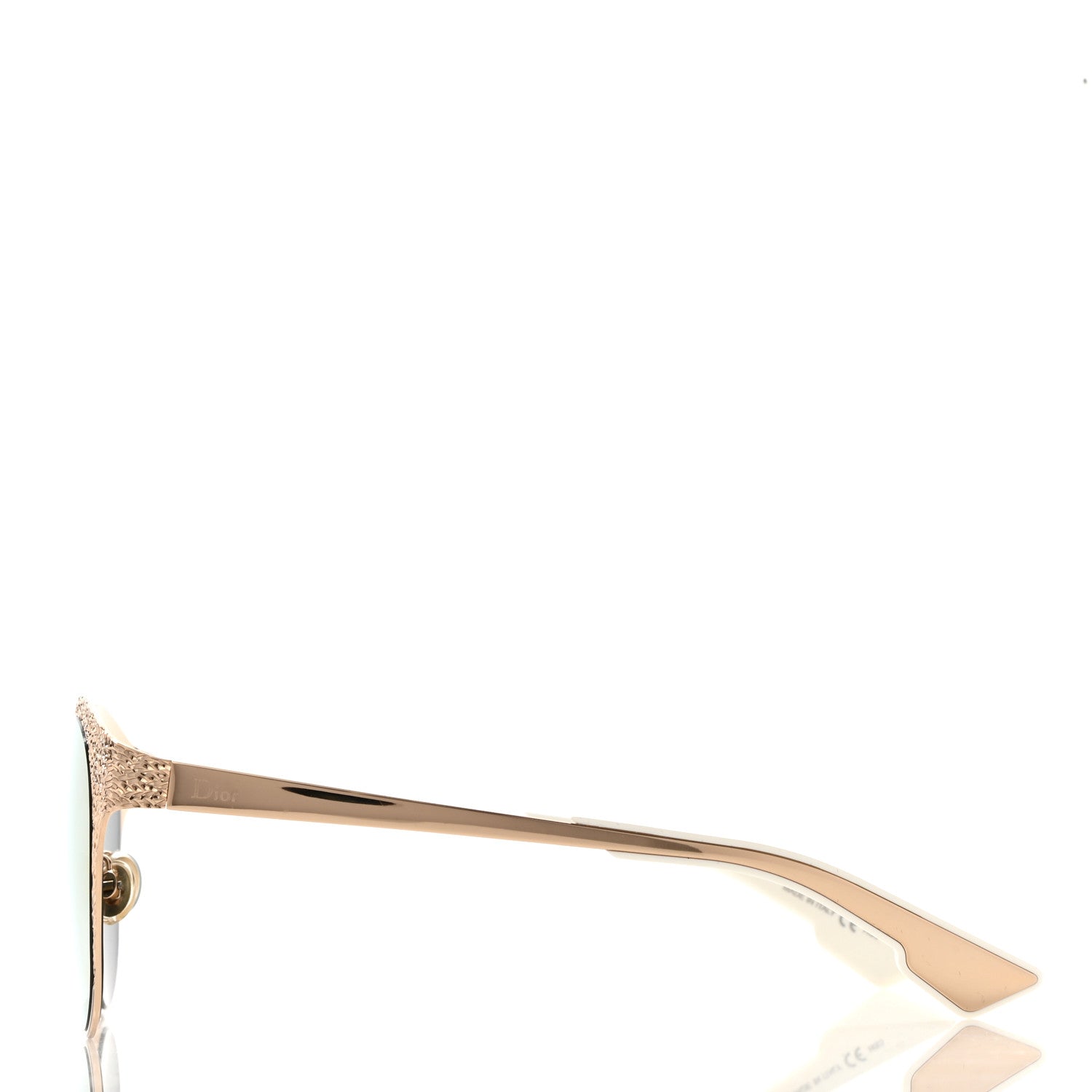 Christian Dior Metal DiorUnique Limited Edition Sunglasses Gold Pink 3 of 9