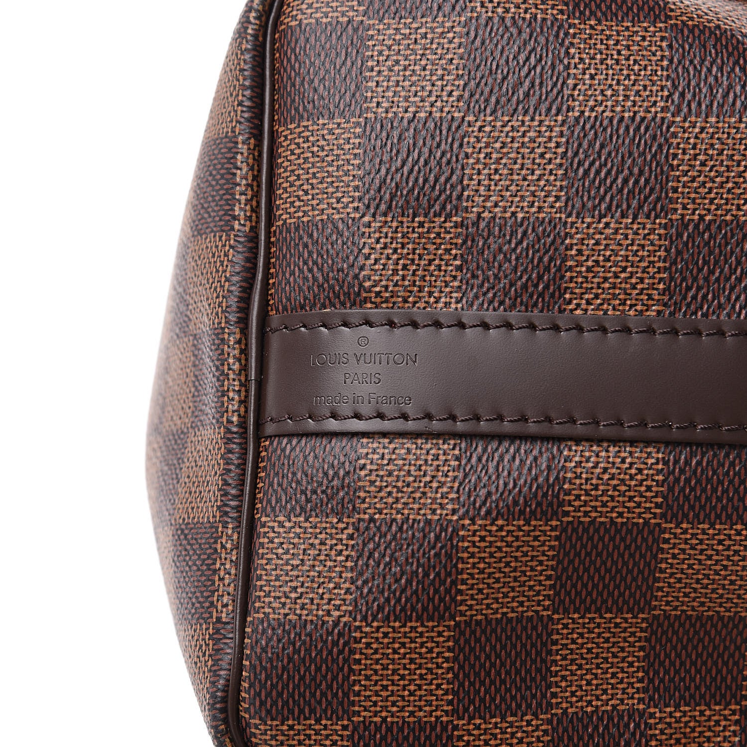 Louis Vuitton Damier Ebene Speedy Bandouliere 25 10 of 12