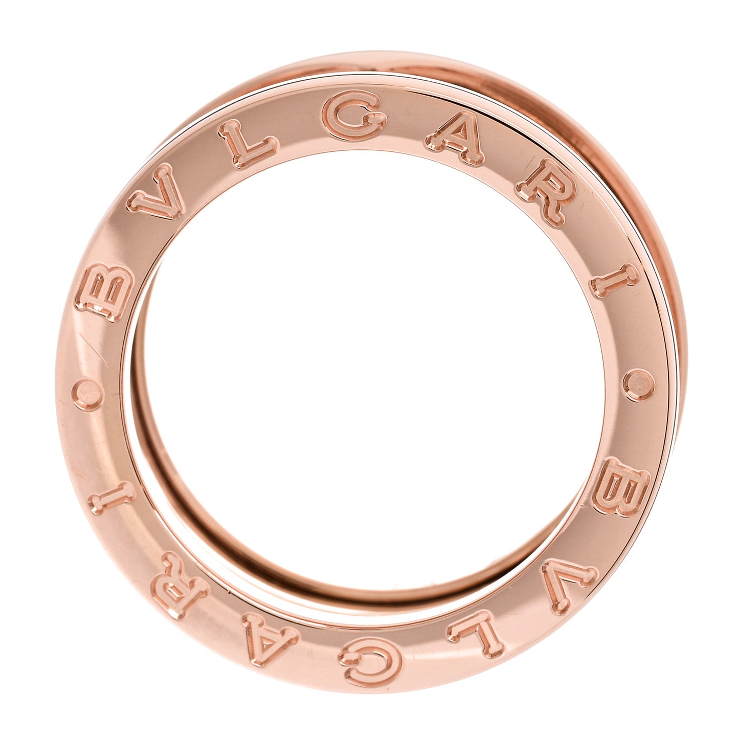 18K Rose Gold B.Zero1 Three-Band Ring 52 6