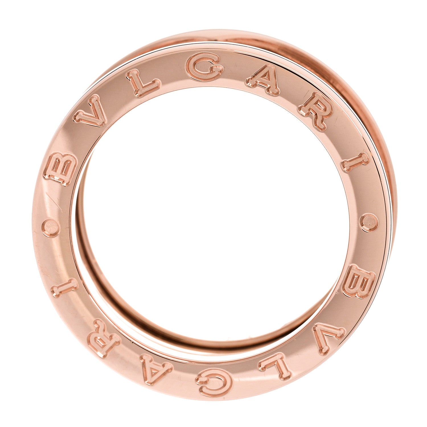 Bulgari 18K Rose Gold B.Zero1 Three-Band Ring 52 6 4 of 7