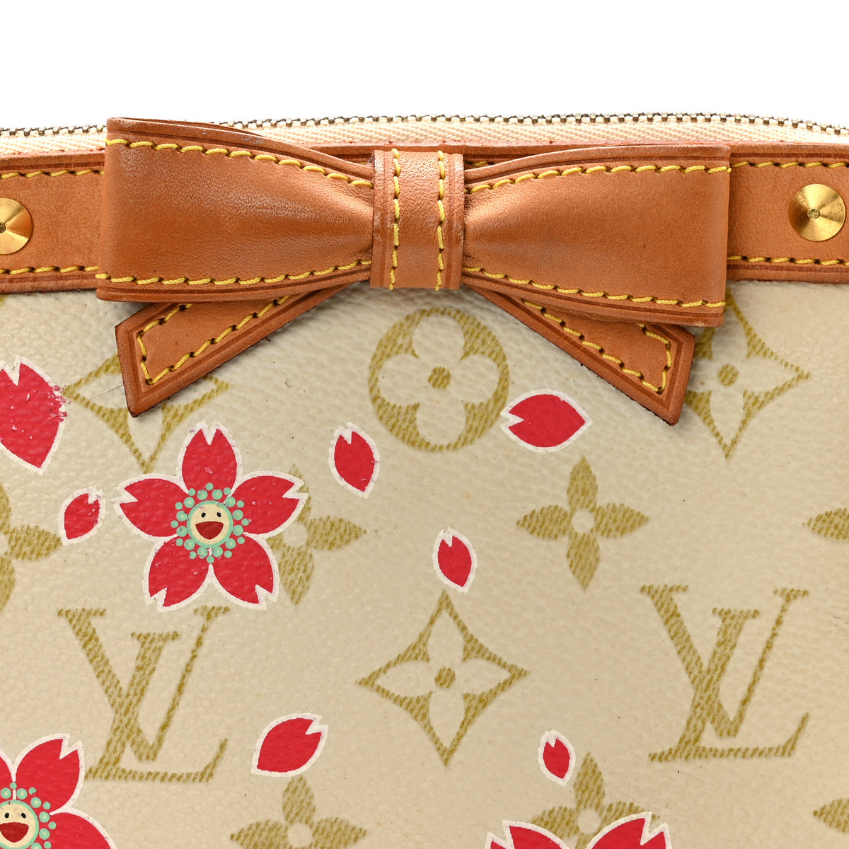 Louis Vuitton Monogram Cherry Blossom Pochette Accessories Red 13 of 14