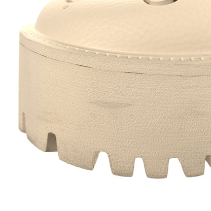 Gucci Rubber GG Monogram Perforated Elea Platform 55mm Lug Sole Sandals 36 Mystic White 10 of 13