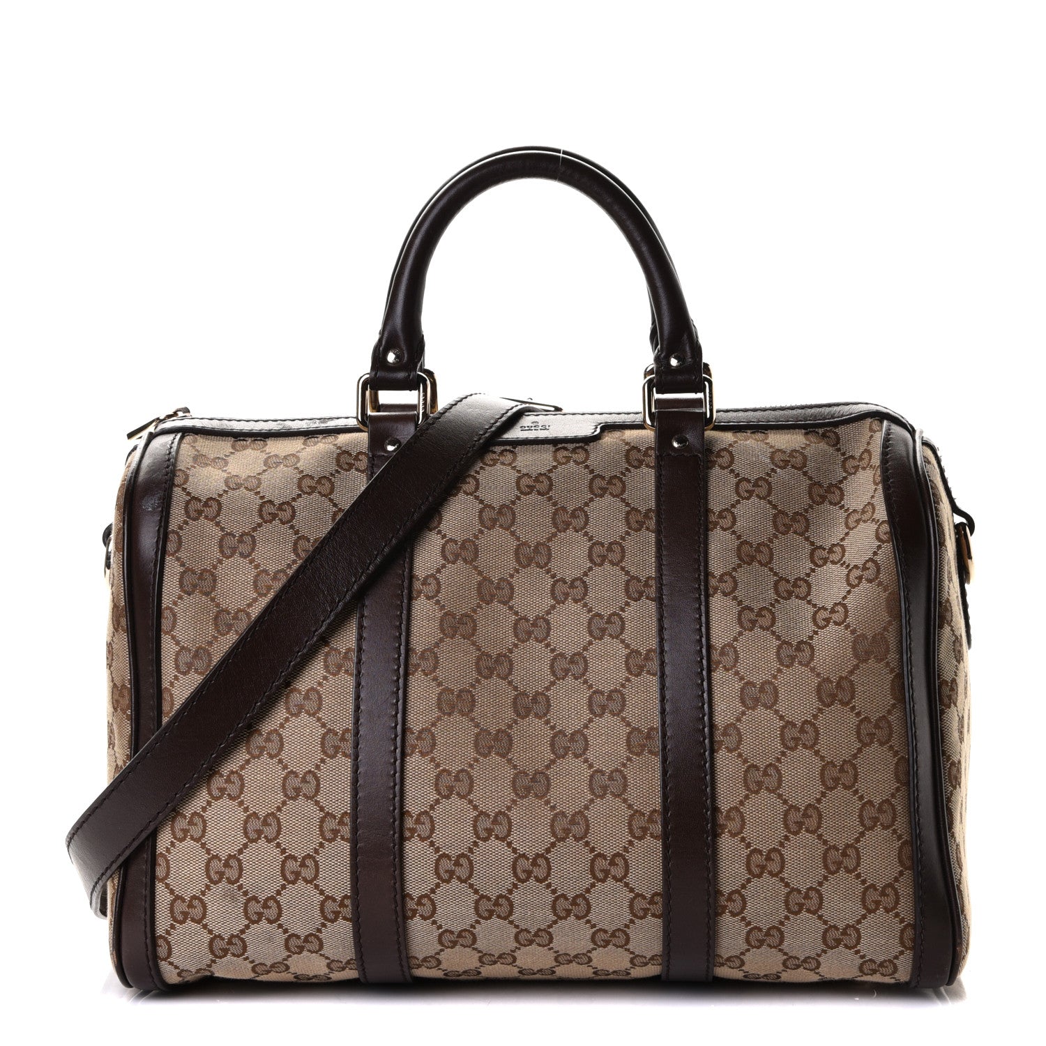 Gucci Monogram Medium Joy Boston Dark Brown 1 of 6