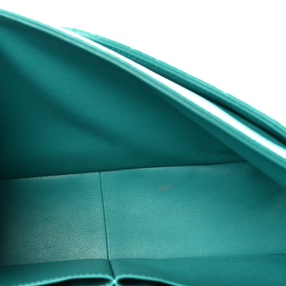 Chanel Caviar Quilted Jumbo Double Flap Turquoise 5 of 10