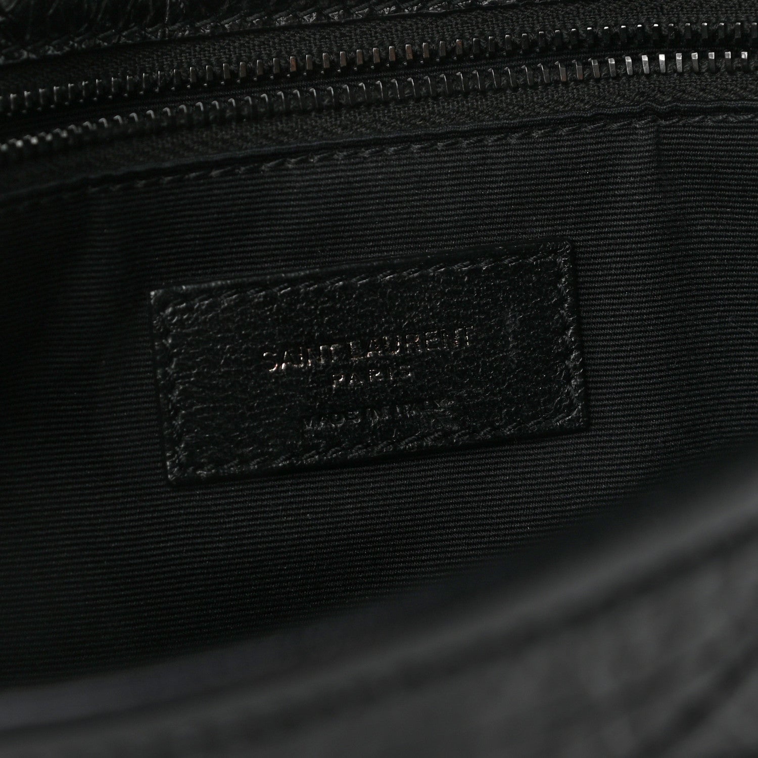 Saint Laurent Crinkled Calfskin Matelasse Monogram Medium Niki Chain Satchel Black 6 of 10