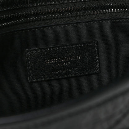 Saint Laurent Crinkled Calfskin Matelasse Monogram Medium Niki Chain Satchel Black 6 of 10