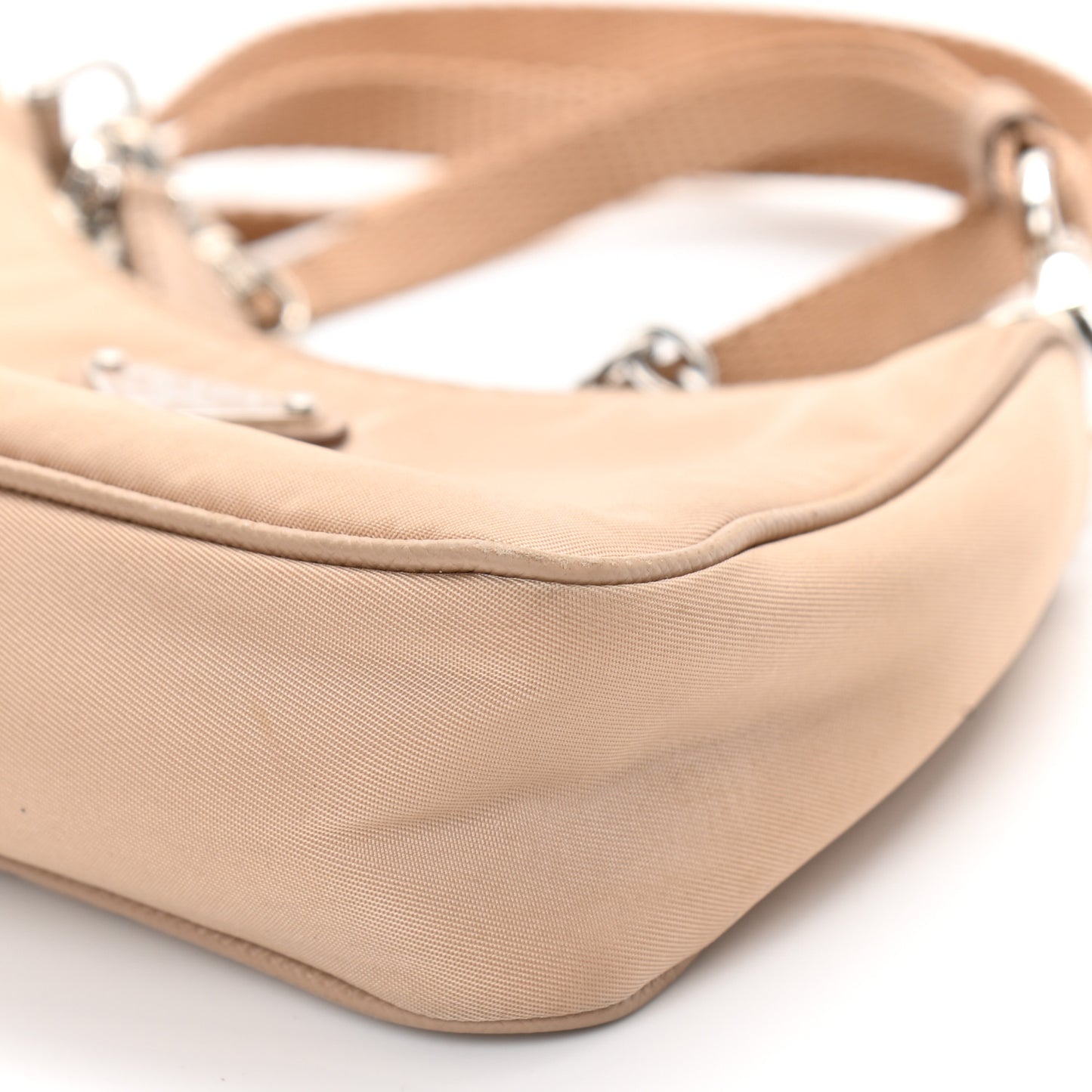 Tessuto Nylon Saffiano Mini Re-Edition 2000 Shoulder Bag Cammeo