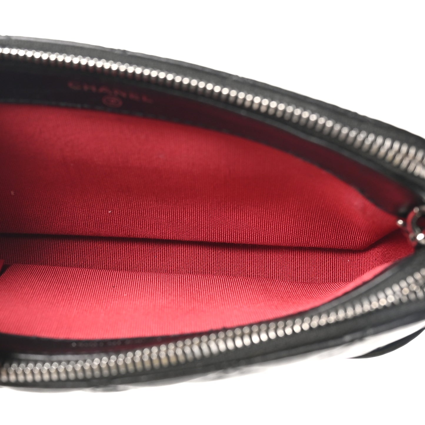 Aged Calfskin Quilted Small Gabrielle Clutch With Chain Black