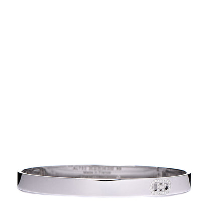Hermes 18K White Gold Diamond PM H D'Ancre Bracelet XS 1 of 5