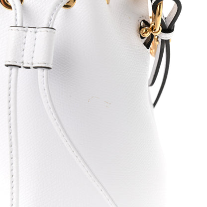 Fendi Vitello Cruise F is Fendi Mini Mon Tresor Bucket Bag Optical White 11 of 13