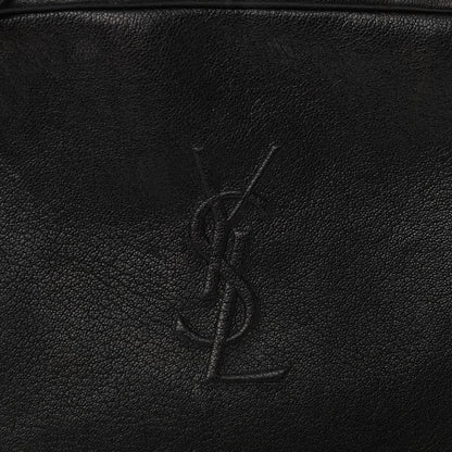 Saint Laurent Lambskin Monogram Embossed Small Lou Camera Bag Black 7 of 10