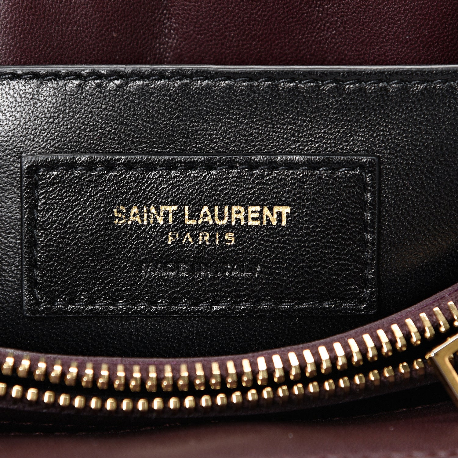 Saint Laurent Velvet Y Quilted Monogram Small Loulou Chain Satchel Burgundy 5 of 12