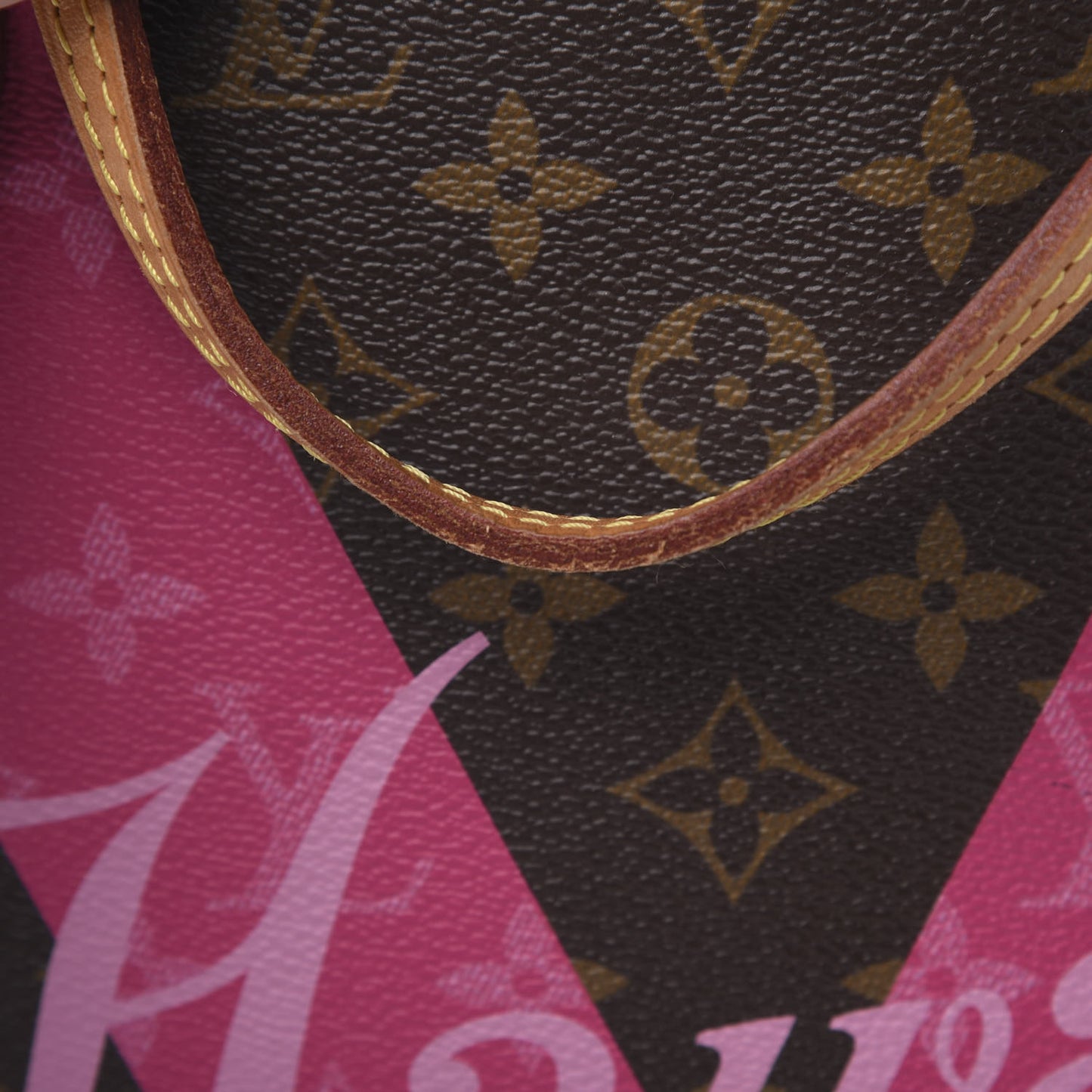 Monogram Hawaii V Neverfull MM Hot Pink