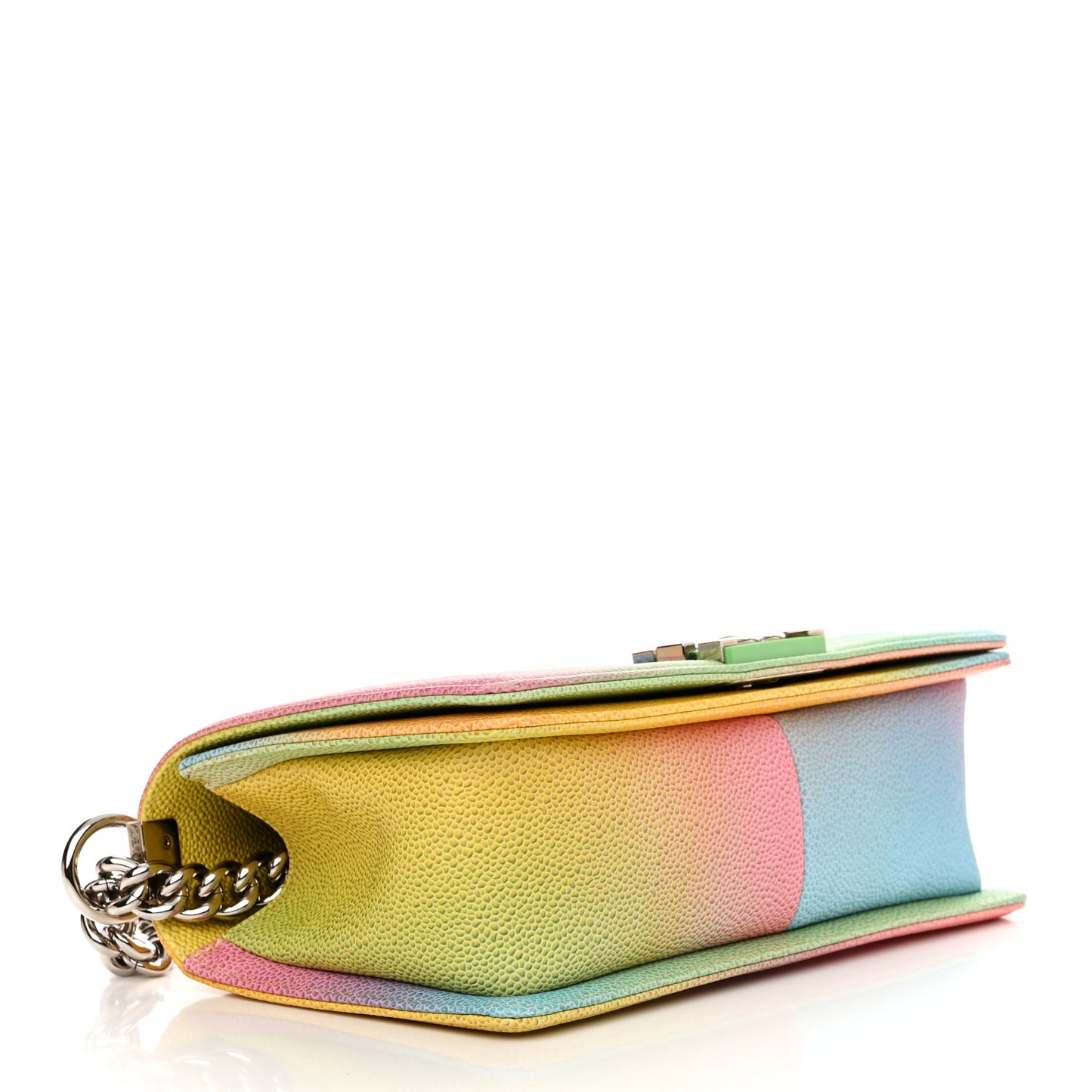 Caviar Quilted Medium Cuba Rainbow Boy Flap Multicolor