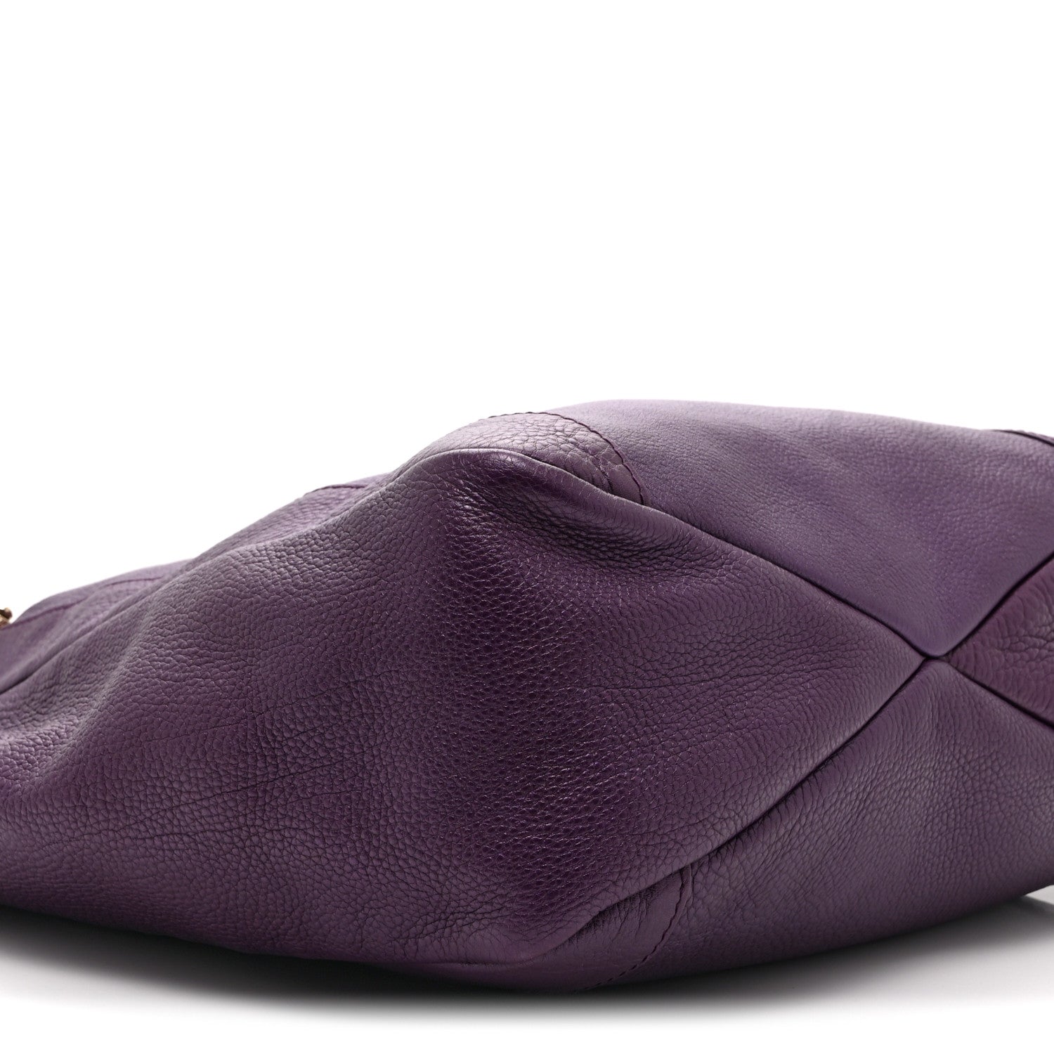 Gucci Pebbled Calfskin Greenwich Tote Purple 10 of 11