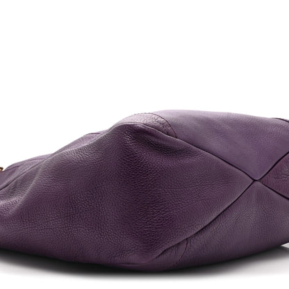 Gucci Pebbled Calfskin Greenwich Tote Purple 10 of 11