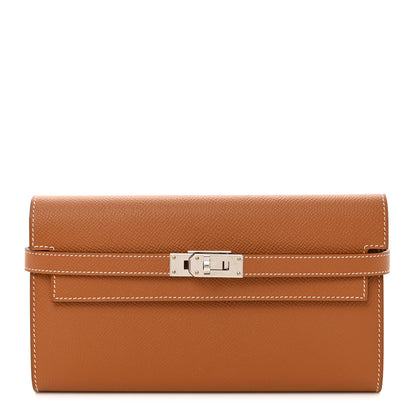 Hermes Epsom Kelly Longue Wallet Gold 1 of 8