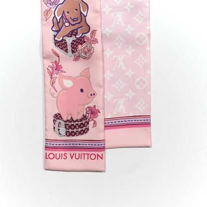 Louis Vuitton Silk Monogram Superstition Bandeau Rose Clair 2 of 3