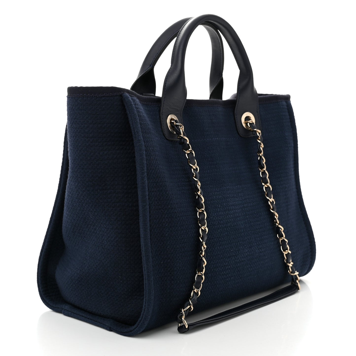 Mixed Fibers Small Deauville Tote Navy