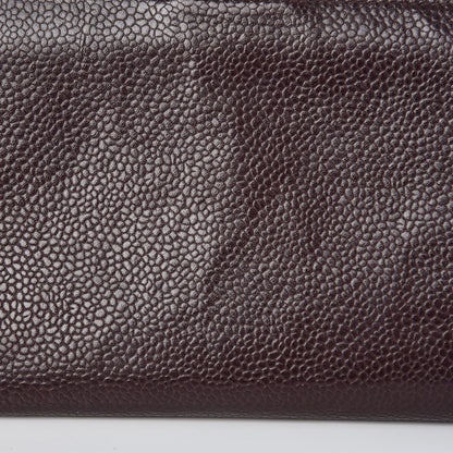 Chanel Caviar Timeless CC French Wallet Burgundy 14 of 14