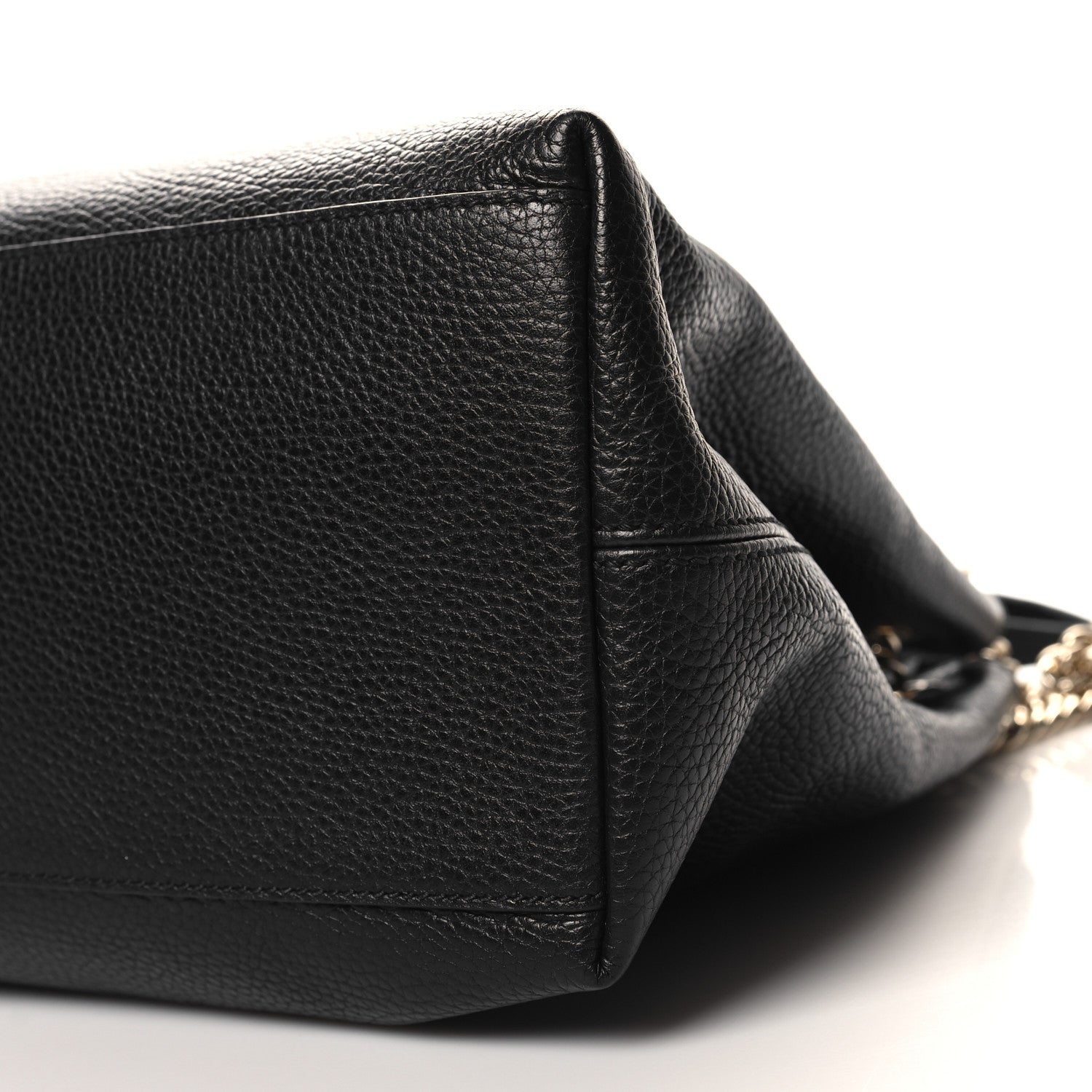 Gucci Pebbled Calfskin Medium Soho Chain Shoulder Bag Black 10 of 10