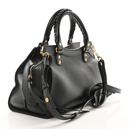 Balenciaga Grained Calfskin Neo Classic Gold Hardware S City Black 3 of 9