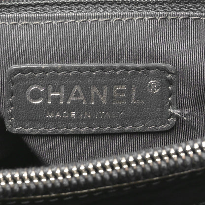 Chanel Patent Quilted Grand Shopping Tote GST Dark Grey 6 of 10