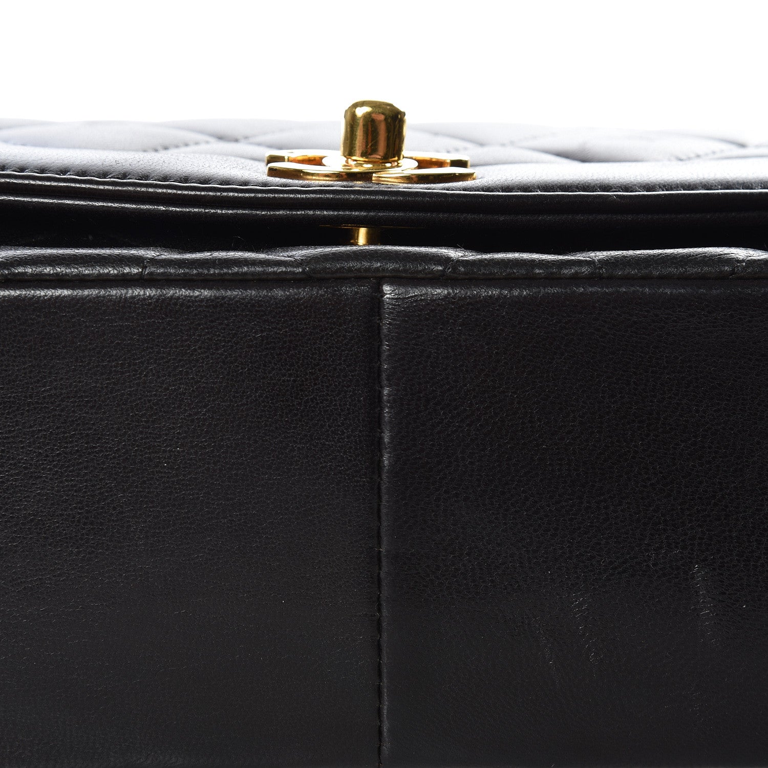 Chanel Lambskin Quilted Medium Single Flap Black 7 of 10