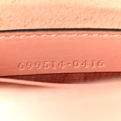 Gucci Calfskin Vertical Ring Matelasse Mini GG Marmont Half Moon Hobo Peachy Chic 7 of 11
