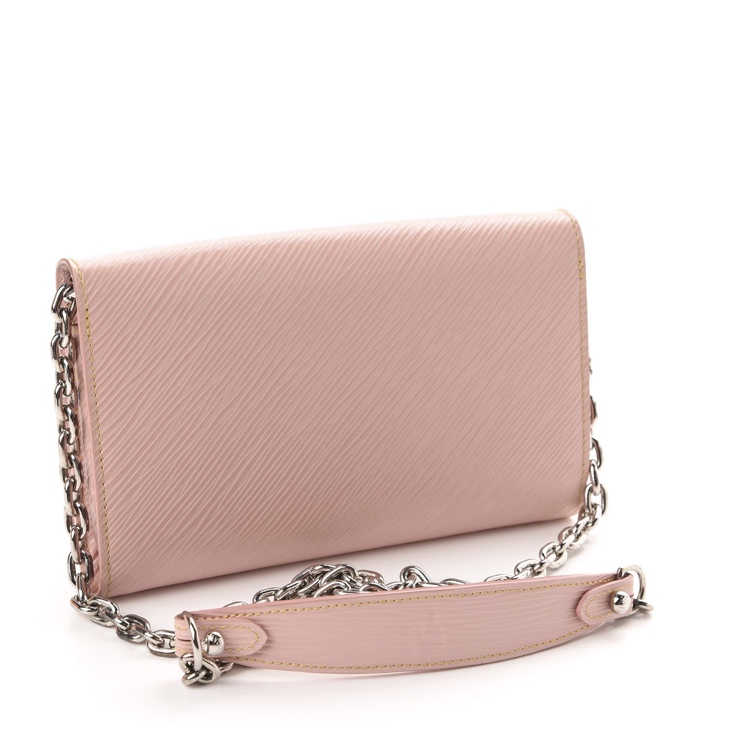 Louis Vuitton Epi Mechanical Flowers Twist Chain Wallet Rose Ballerine 4 of 16