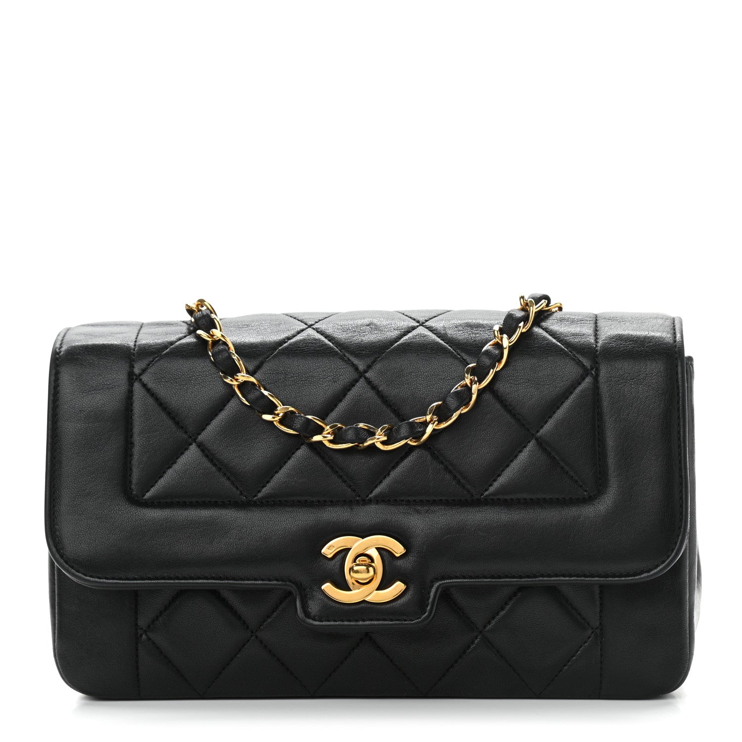 Chanel Lambskin Quilted Small Single Flap Black 1 of 13