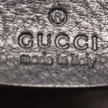 Gucci Pebbled Calfskin Medium Icon Bit Shoulder Bag Black 5 of 9