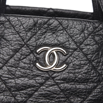 Chanel Glazed Calfskin Large On The Road Tote Black 14 of 14