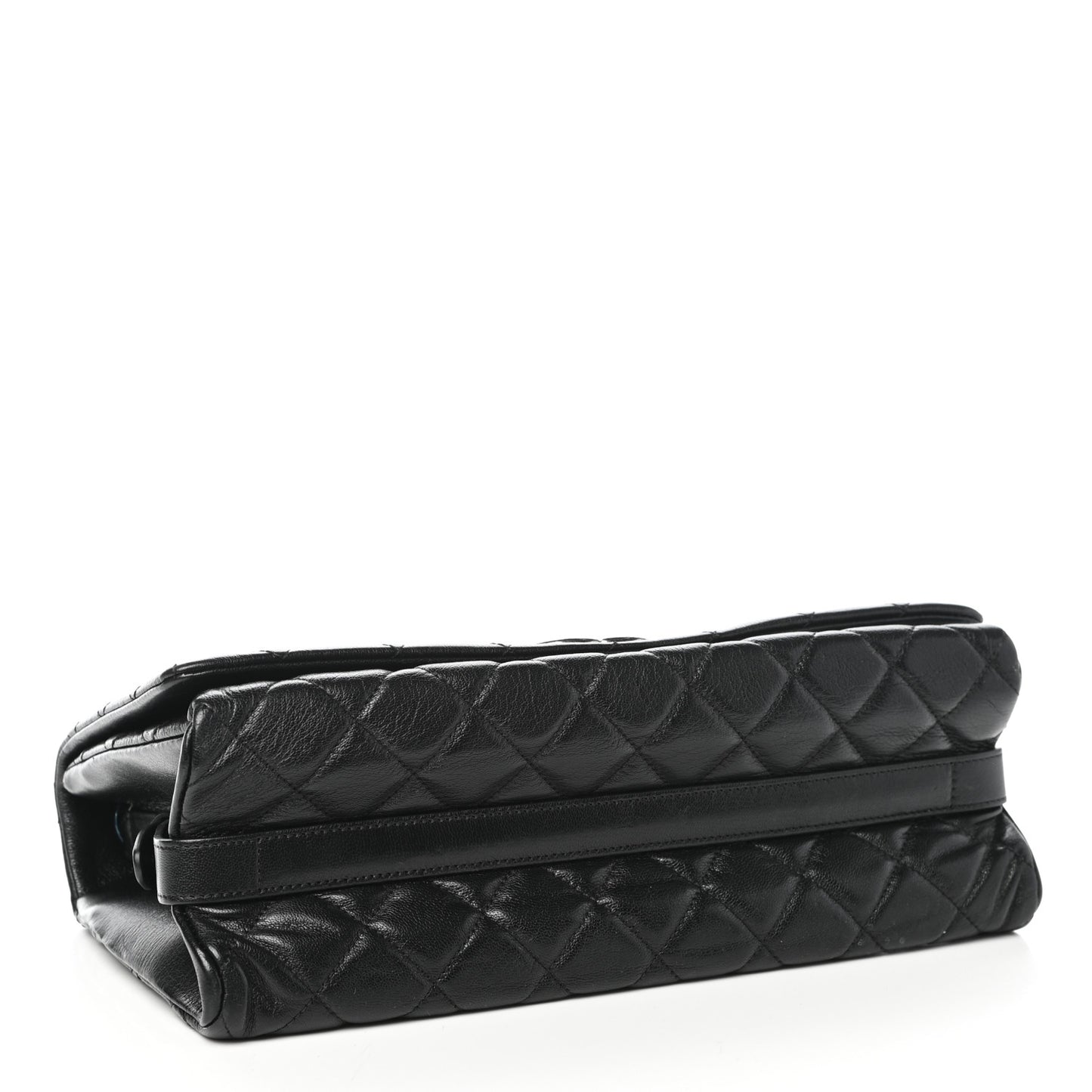 Metallic Goatskin Large City Rock Flap Black