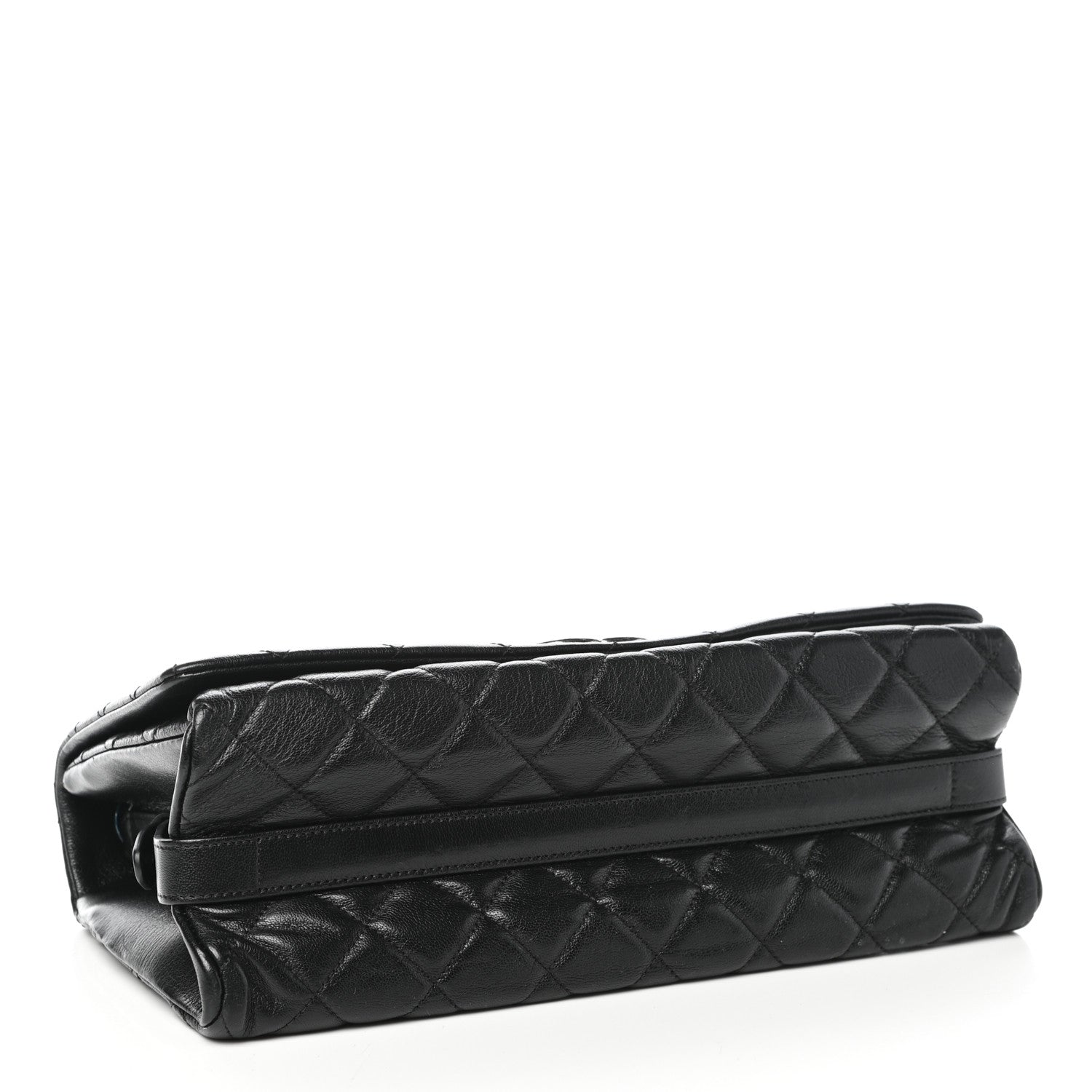 Chanel Metallic Goatskin Large City Rock Flap Black 4 of 10