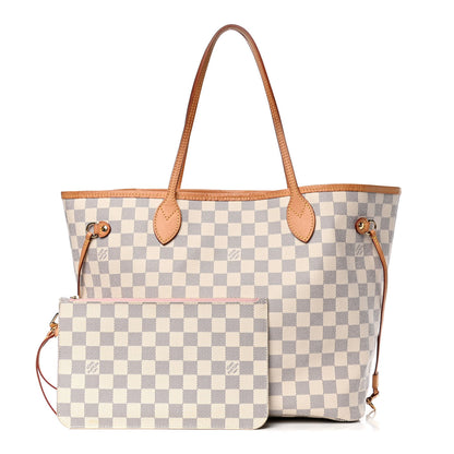 Louis Vuitton Damier Azur Neo Neverfull MM Rose Ballerine 3 of 6