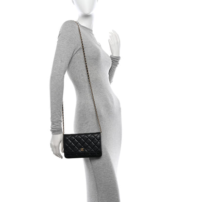 Chanel Caviar Quilted Wallet On Chain WOC Black 2 of 13