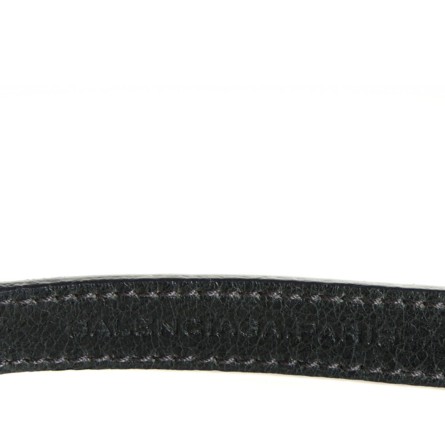 Balenciaga Agneau Arena Classic Hardware Triple Tour Giant 12 Silver Hardware Bracelet Black 4 of 6