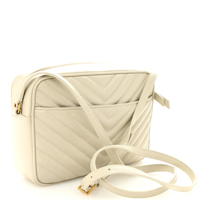 Saint Laurent Calfskin Matelasse Monogram Lou Camera Bag Crema Soft 11 of 11