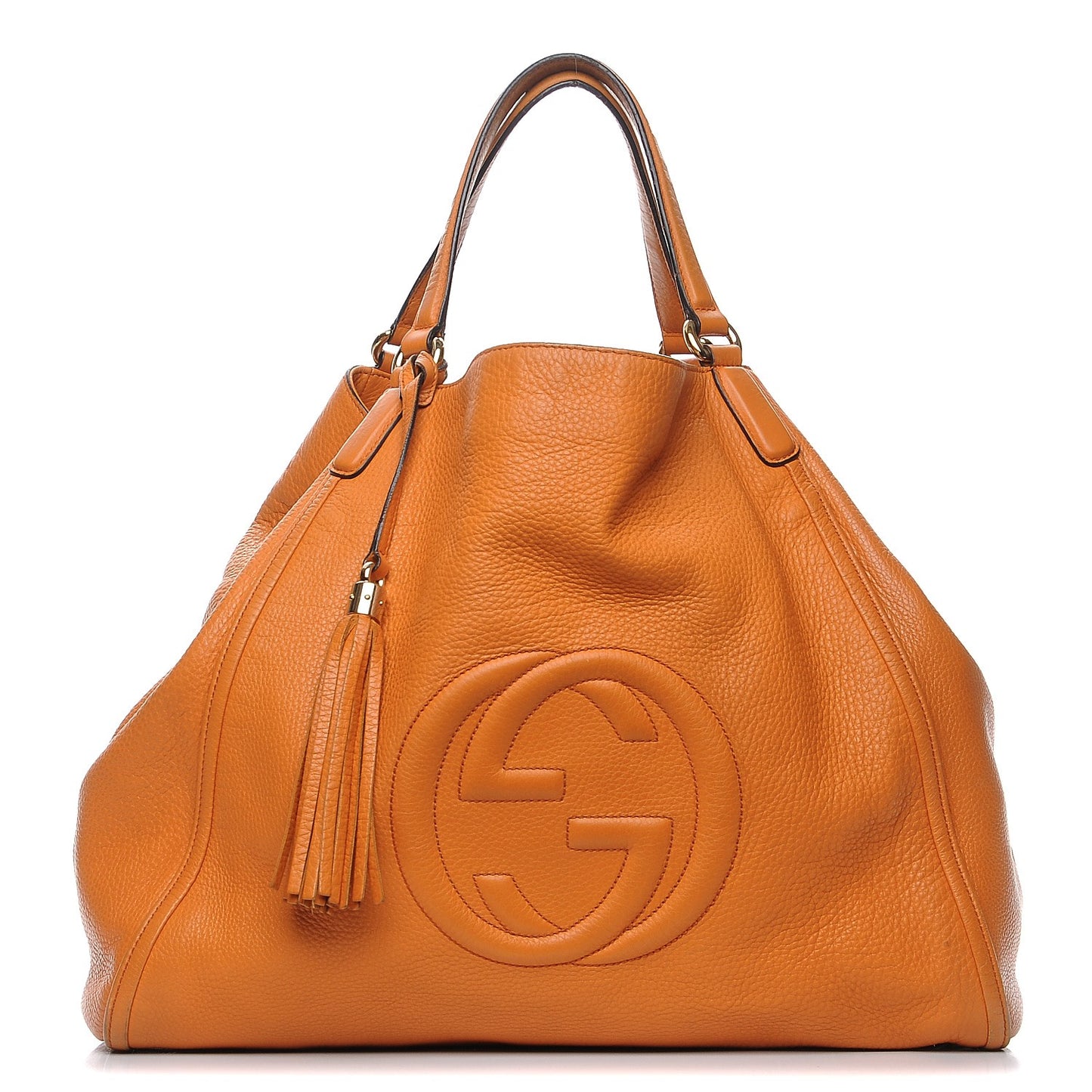 Cellarius Calfskin Large Soho Shoulder Bag Curcuma