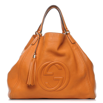 Gucci Cellarius Calfskin Large Soho Shoulder Bag Curcuma 1 of 10