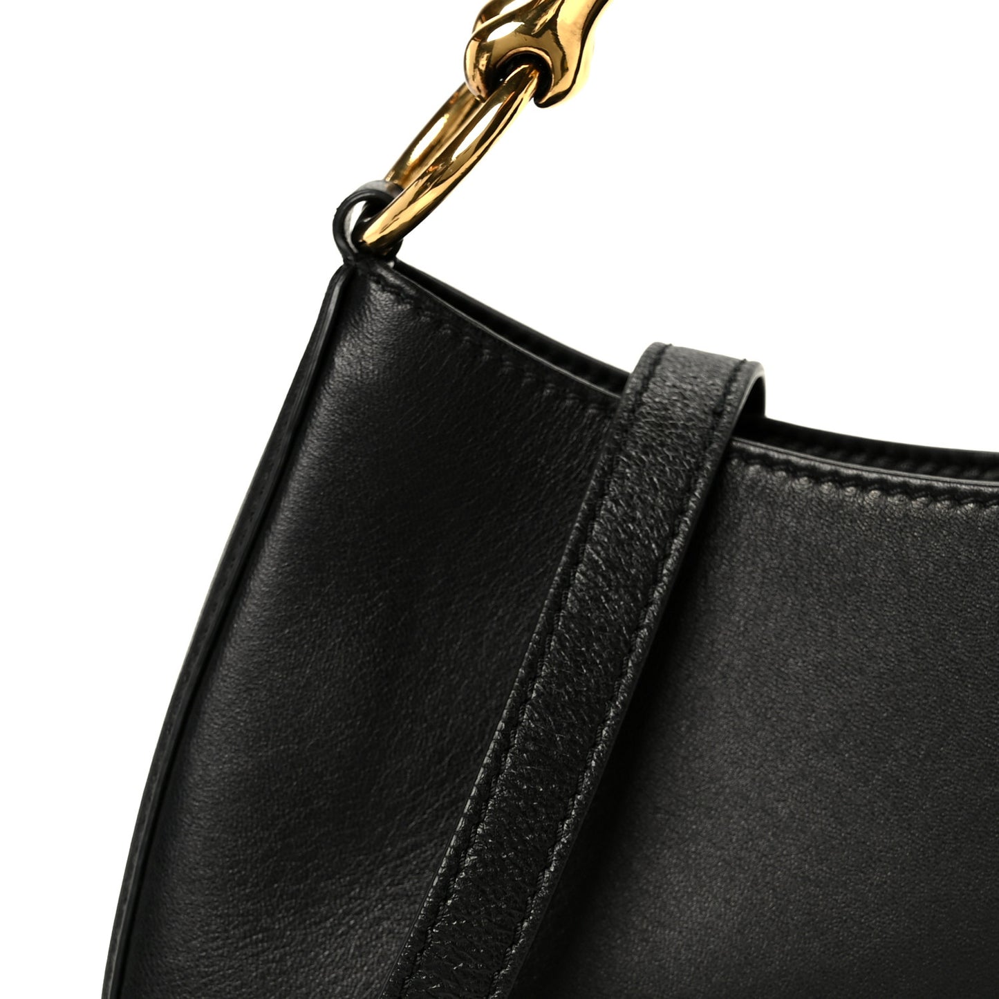 Lambskin Cat Hobo Black
