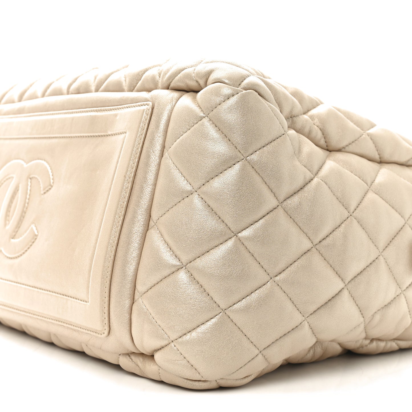 Lambskin Coco Cocoon Bowler Light Gold