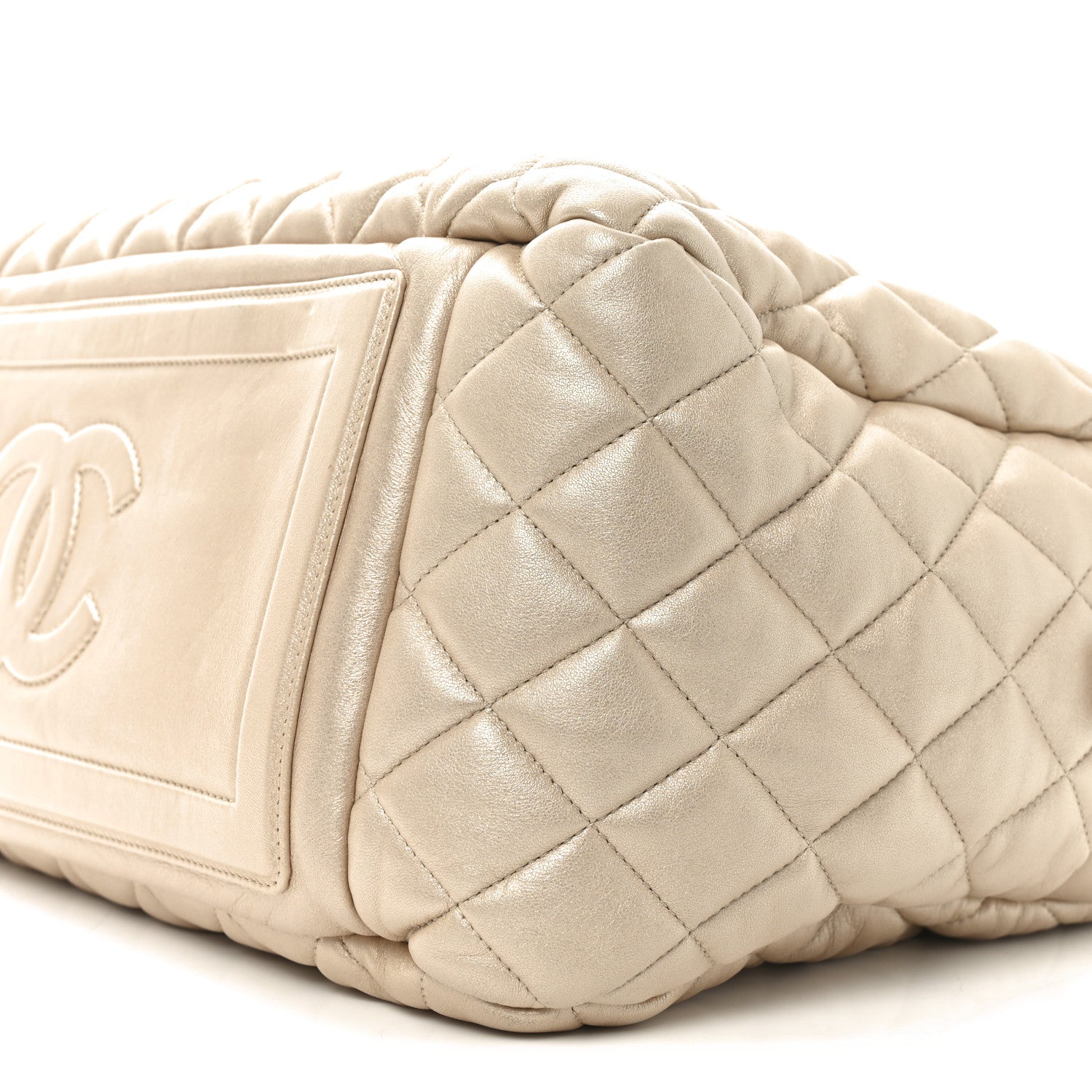 Chanel Lambskin Coco Cocoon Bowler Light Gold 10 of 10