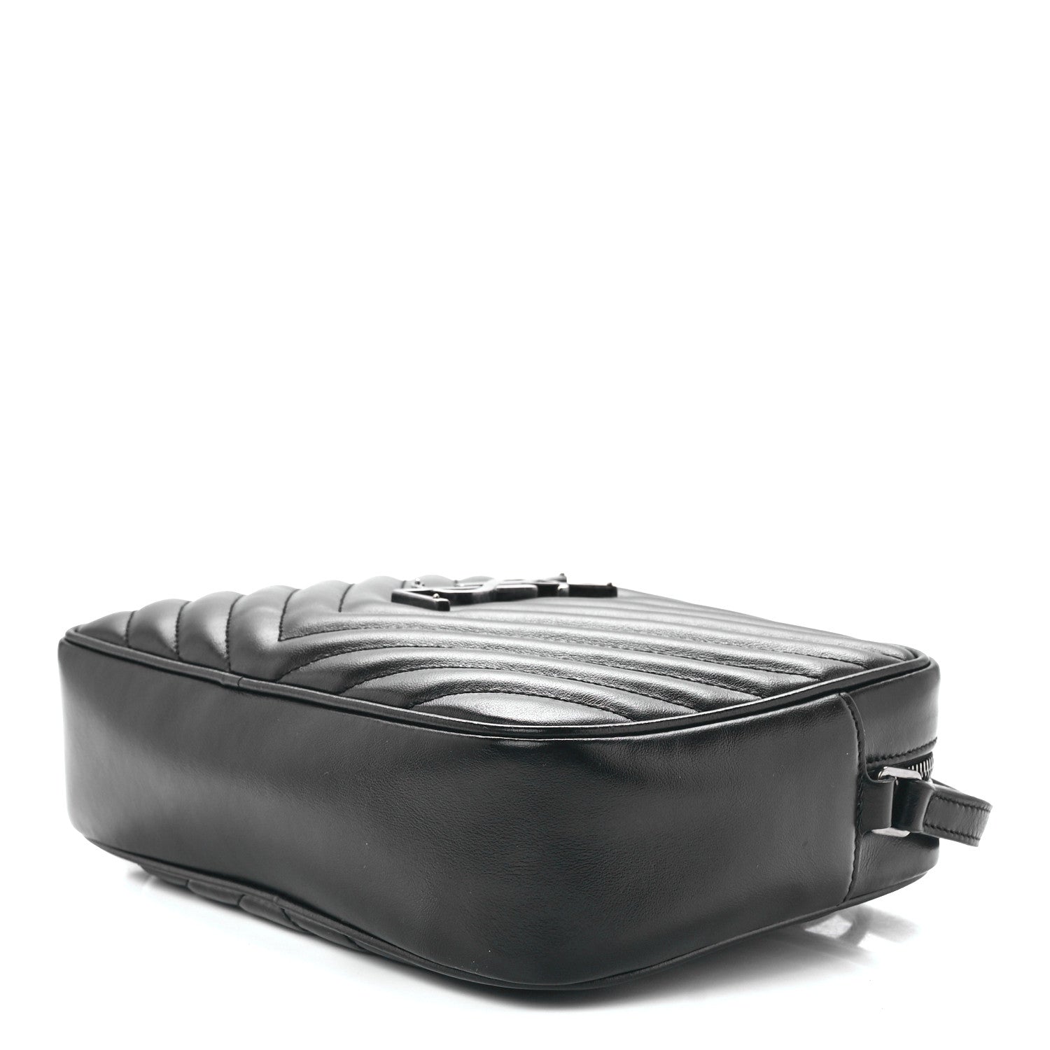 Saint Laurent Calfskin Matelasse Monogram Lou Camera Bag Black 9 of 11