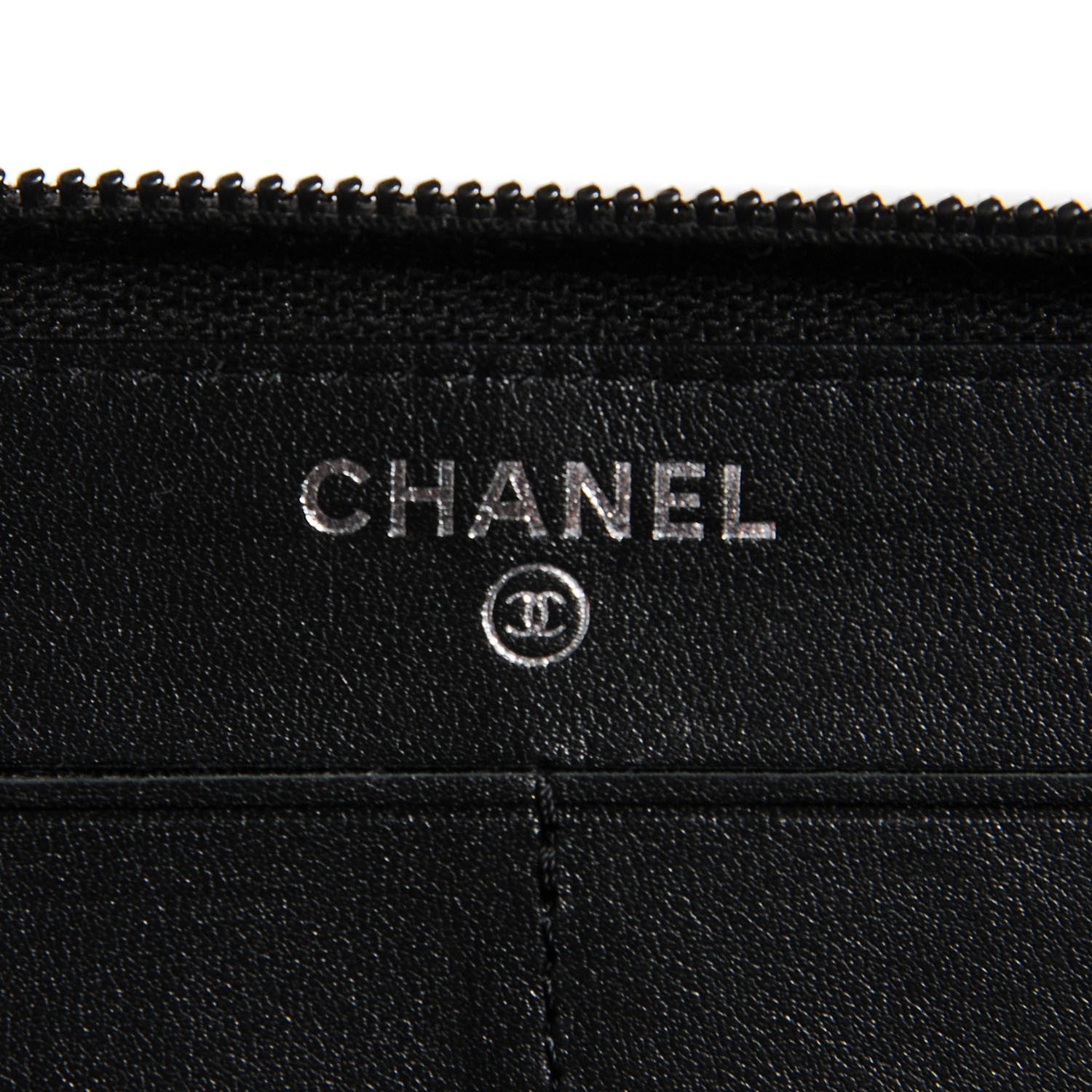 Chanel Caviar Large Timeless CC Zip Around Wallet Black 6 of 8